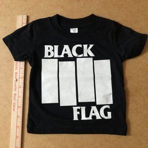 Punk rock band tee BLACK FLAG infant t-shirt 6-9mo